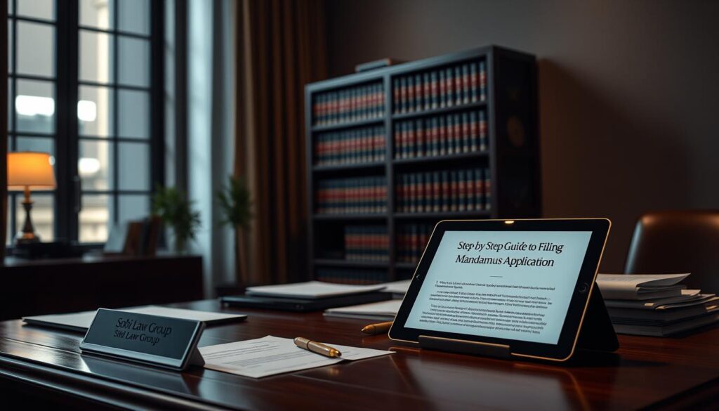 mandamus application steps mandamus application steps